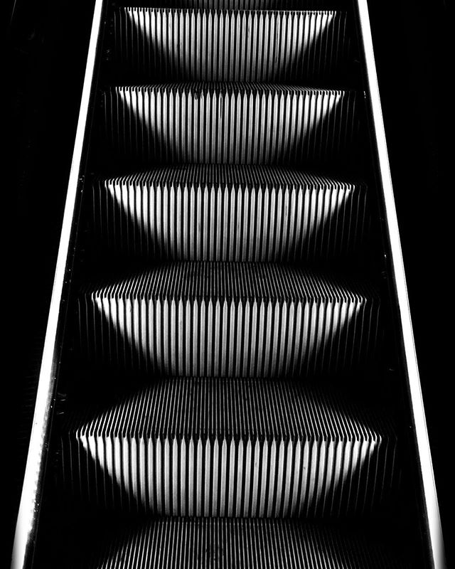 Escalator by night