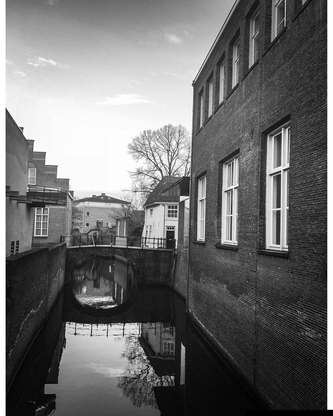 River under the city