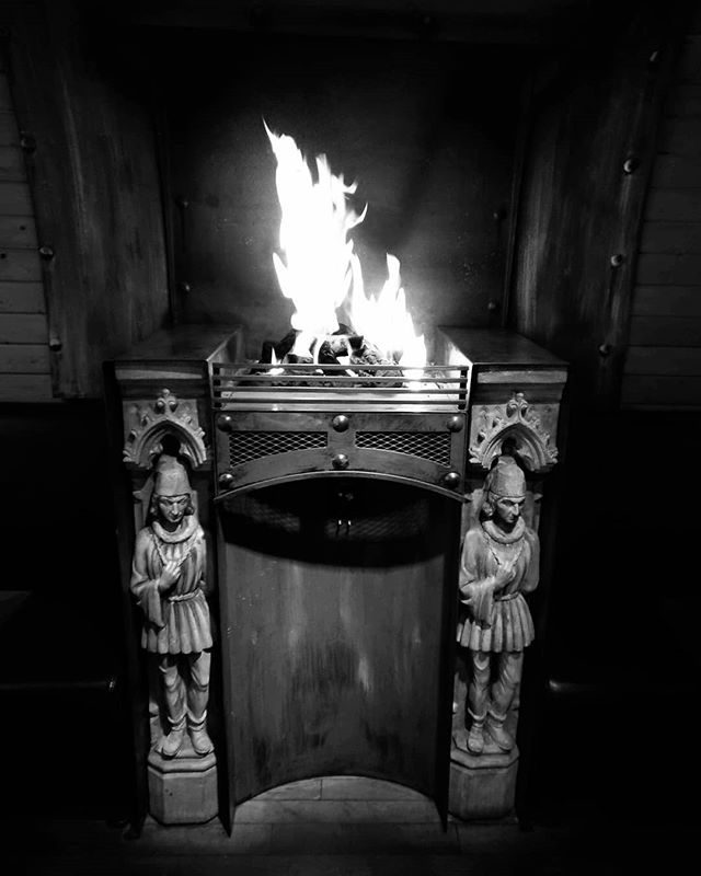 Ancient fireplace in Bruges