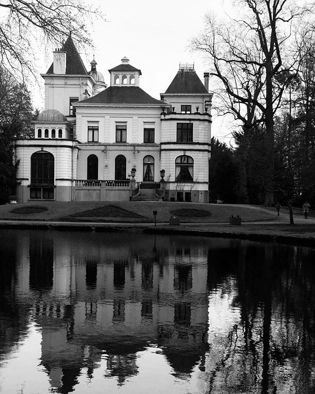 Reflection castle Mechelen Belgium