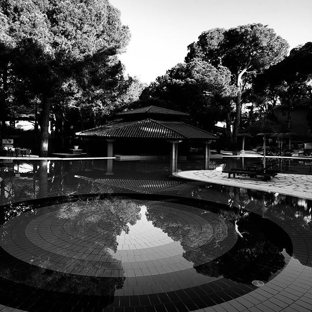 Swimming pool reflection