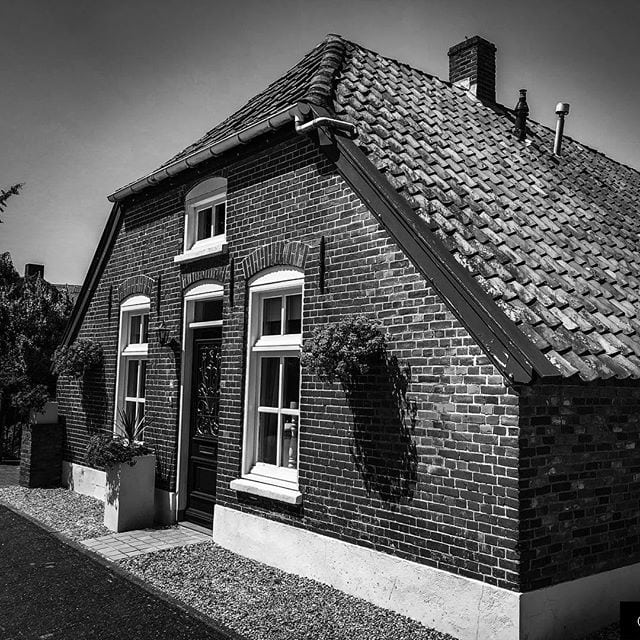 Typical Dutch country cottage