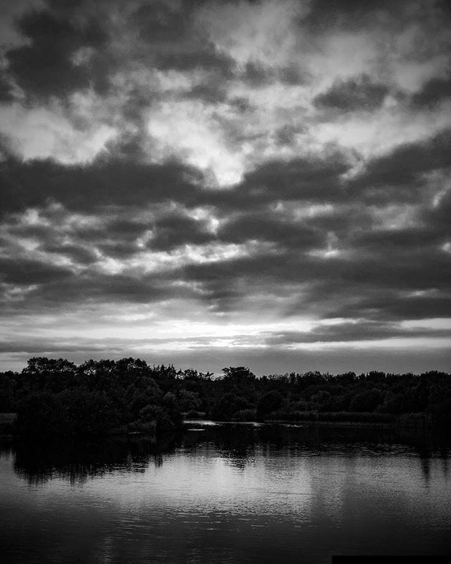 Clouds over water