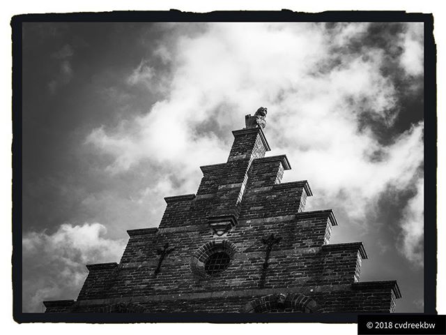 Crow-stepped gable house