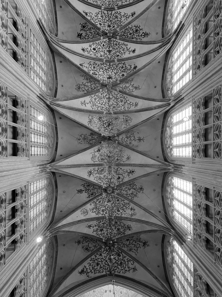 Saint John's Cathedral in black and white