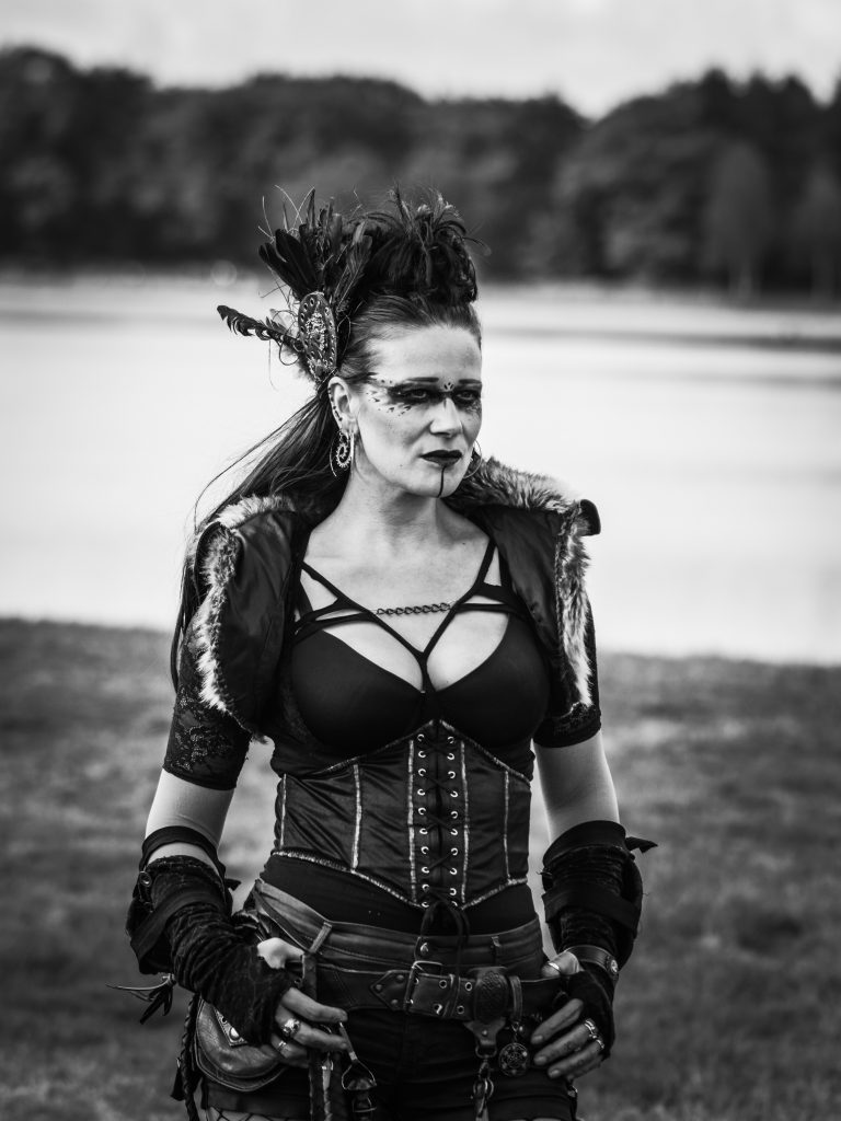 Steampunk warrior woman Fairyina