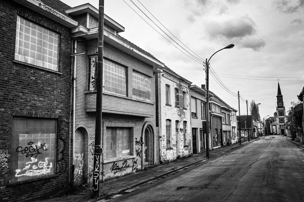 Belgium ghost town Doel